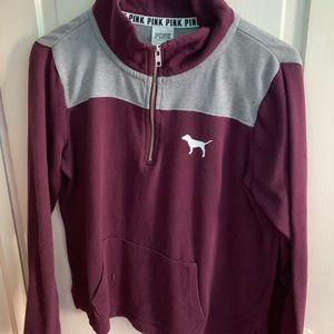 VS PINK Quarter Zip Hoodie